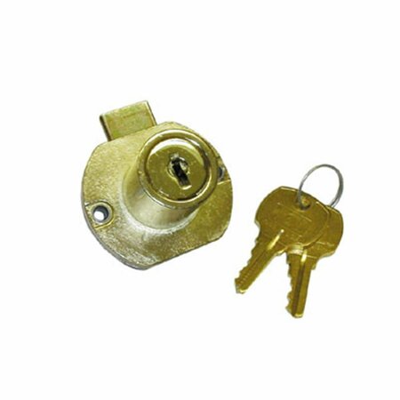 HD Drawer Lock For Upto 1.13 in. Material - Bright Brass- 346 N8705 03 346